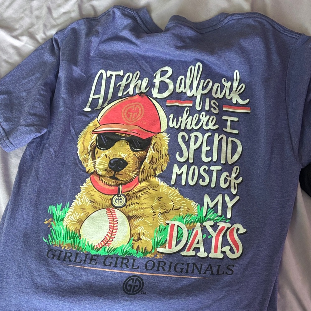 Dog Graphic T-Shirt - Blue